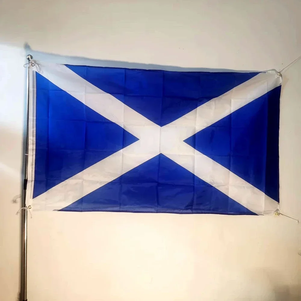 Scotland Saint Andrew Saltire Flag 90x150cm - Durable Soccer Fan Festival Banner, Outdoor Indoor Home & Garden Decor