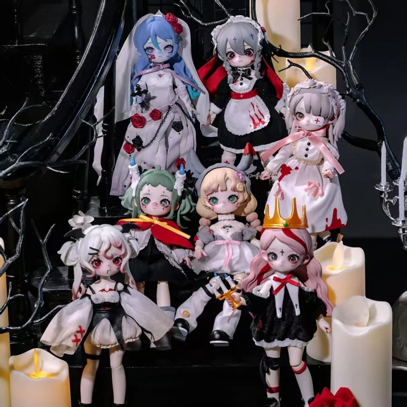 

Nyssa Bjd Anime Figures Grotesque Nightmare Series Blind Box Pvc 15cm Bjd Action Figure Surprise Mystery Box Customized Gift Toy