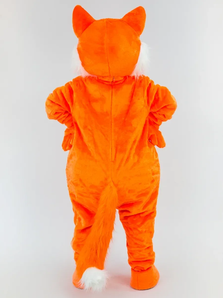 البرتقال شقيقة الثعلب زي التميمة مثير الحيوان تأثيري البدلة لجميع القديسين عيد الميلاد حفلات تنكرية المشي الدعائم الملحقات #6