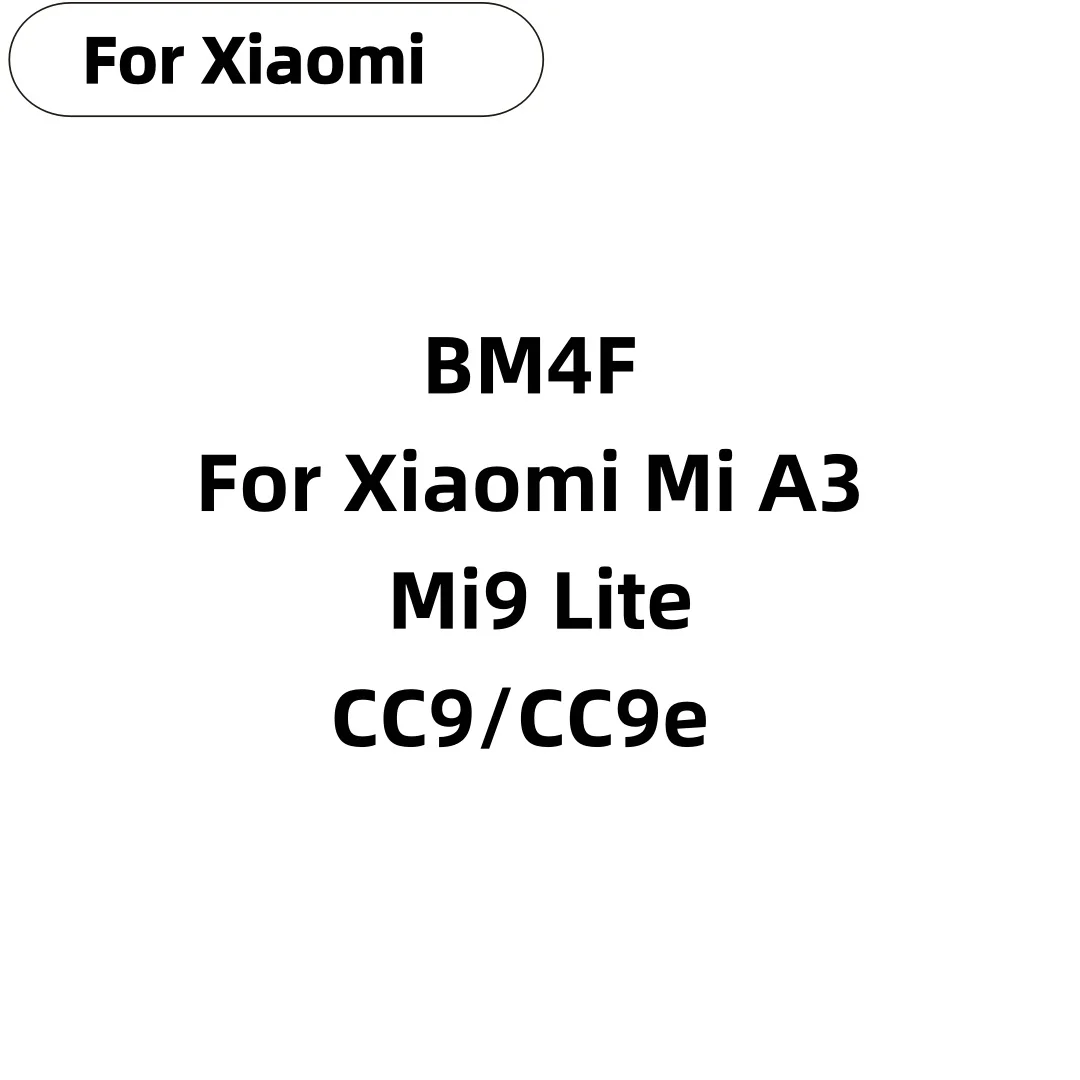 

Fast Shipping Replacement Phone Battery BM4F For Xiaomi Mi A3 CC9 CC9e CC9 Mi9 Lite 4030mAh bateria Batteries+Free tools