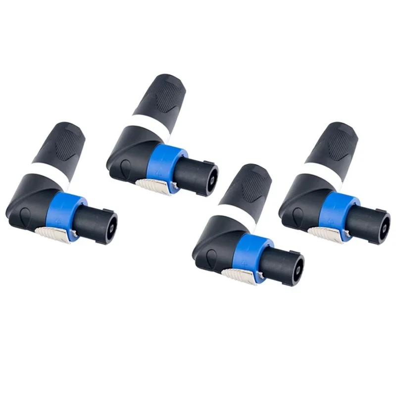 90 درجة 4 دبوس مكبر الصوت محول NL4FC موصل الزاوية اليمنى لمكبرات الصوت مكبرات الصوت