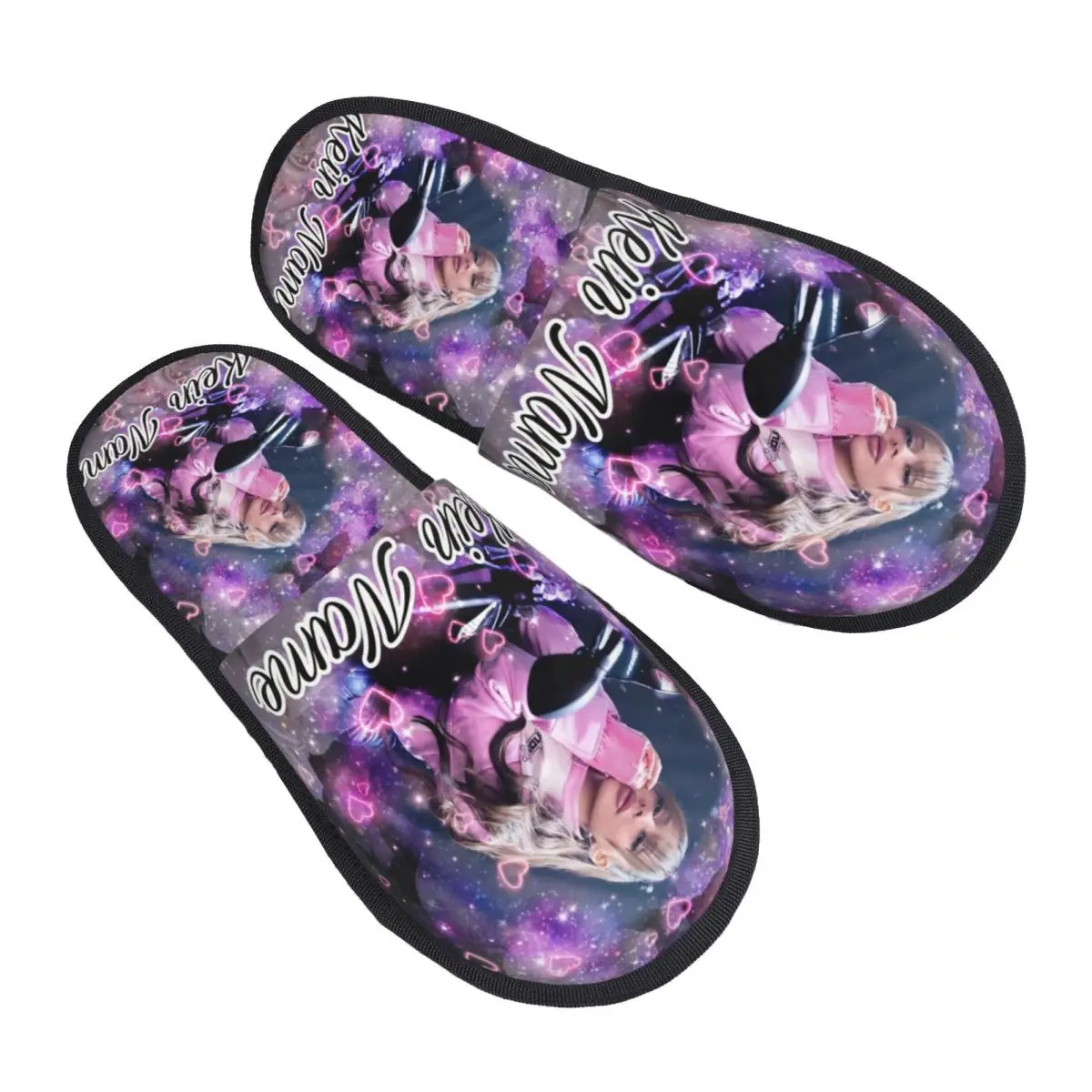 

Custom Aylivaed German Singer And Musician House Slippers Women Soft Memory Foam Slip On Hotel Slipper Shoes