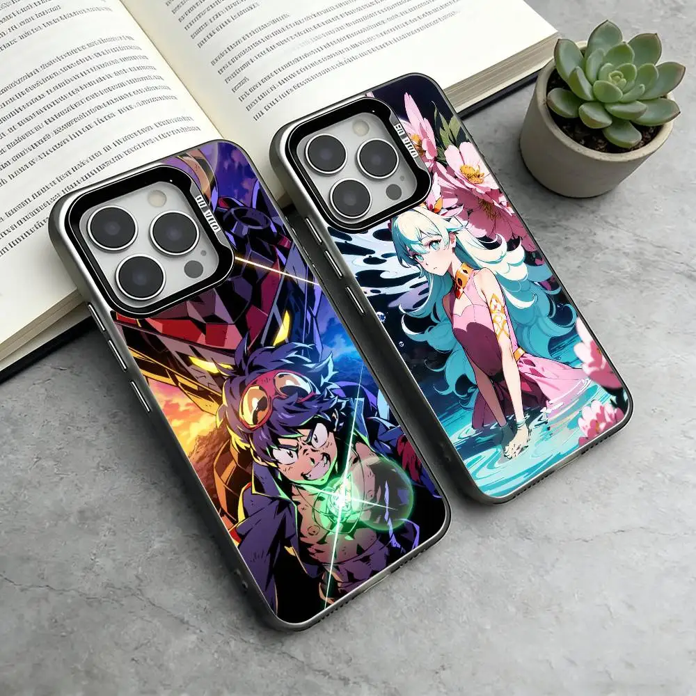 

Tengen Toppa Gurren Lagann Phone Case For iPhone 17,16,15,14,13,12,11 Plus,Pro Max,XS,Colorful Silver Phone case Funda Cover
