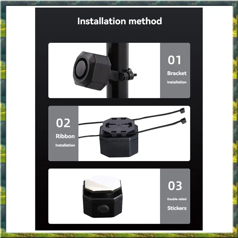 ABGZ Bicycle Alarm System Rechargeable, Anti-Theft Accessories,Vehicle Theft With Remote Control,Bicycle Lock