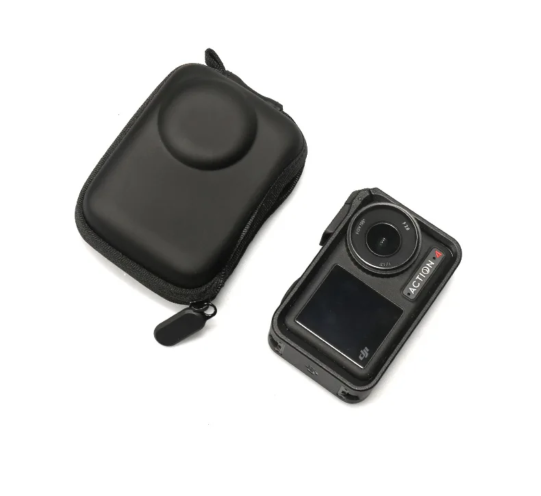 Für DJI Osmo Action 3 4 5Pro Zubehör Mini Tasche Sammlung Fall EVA Tragbare Wasserdichte Halb Zip + Schloss Für Dji action4 Kamera