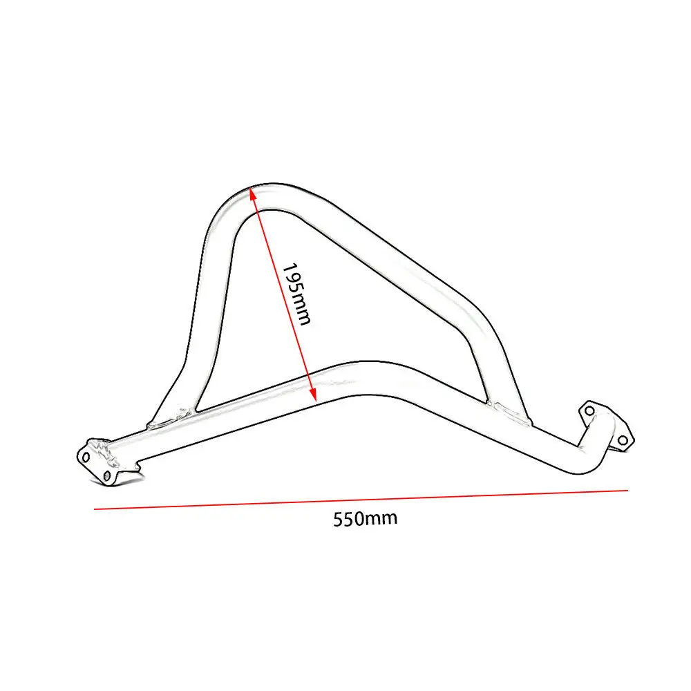 

Защита двигателя и бензобака (крэш-бар) для мотоциклов Kawasaki VERSYS650 KLE650 2015-2021, комплект кронштейнов