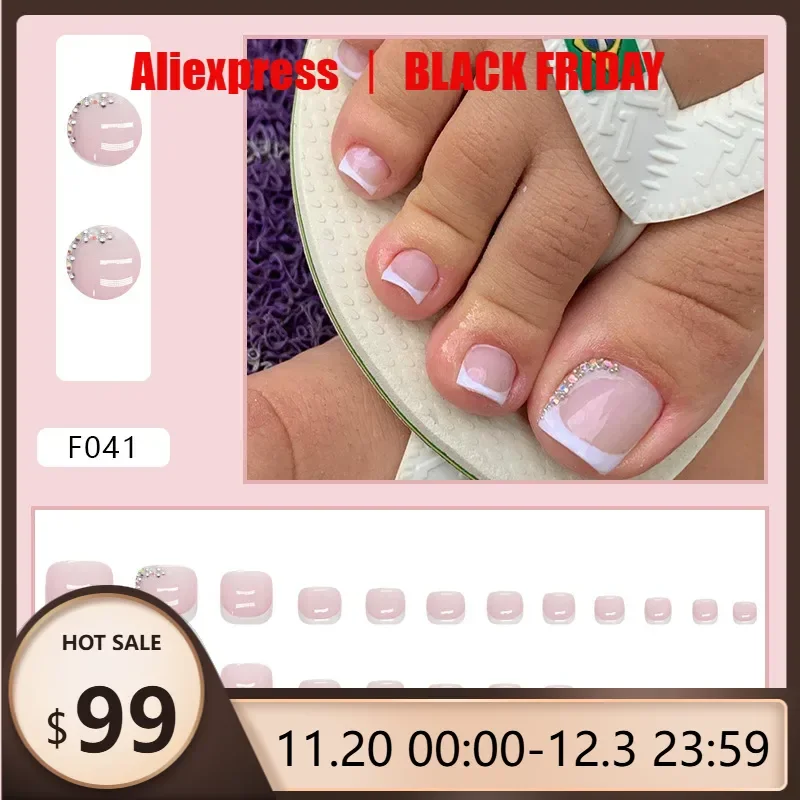 

24 шт., чистый блеск French Diamond Burst Ins, стиль, сладкий крутой Spice Girl, одежда для ногтей, летнее отбеливание, многоосвещенный дизайн ногтей