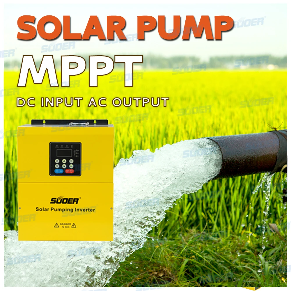 apply to Suoer 22kw 30Kw 37kw Solar Water Pump Inverter 3 Phase 380V Input Voltage Competitive Price