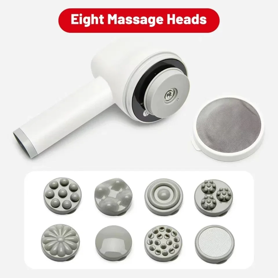 Electric Vibration Massager For Fat Burner Body Red Light Massageador Deep Tissue Massage Gun Fitness Muscle Relax Slim Massager