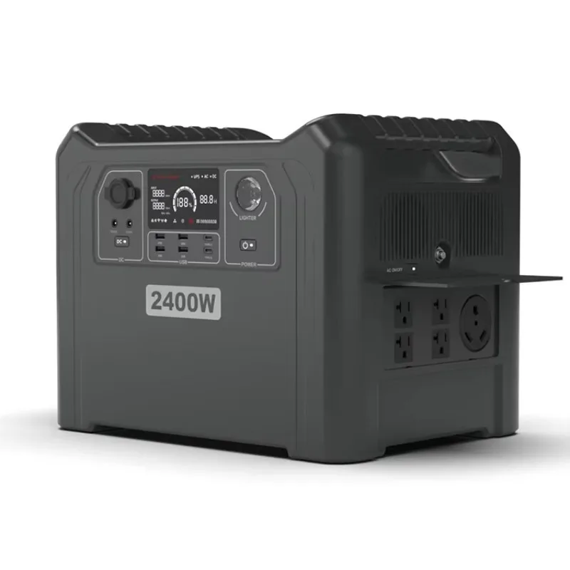 Outdoor Portable Mobile Emergency Charging 2000W 2300W 2400W Battery Solar Generator Portable Power Station