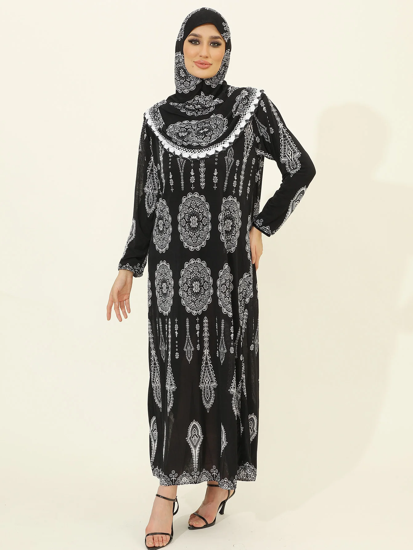 Modest Abayas & Hijabs for Women | Islamic Dresses & Prayer Attire | Hajj Essentials Collection，Suitable For , Prayers, Home & O