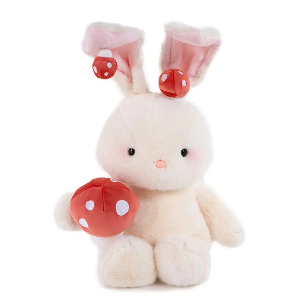 Stuffed Mushroom Bunny Plush Doll Colorful Cartoon Animal Rabbit Plush Toy Pillow 40cm Cute Stuffed Animal Doll Decorate Present