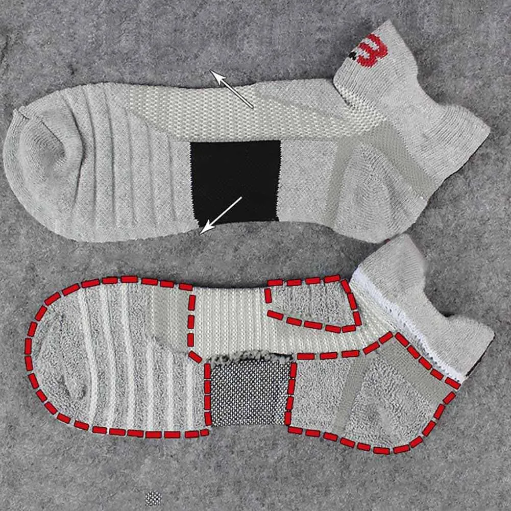 Basquete masculino espessado barco forma meias, lã Loop, algodão esportes meias, profissional ao ar livre executando meias, Liquidação