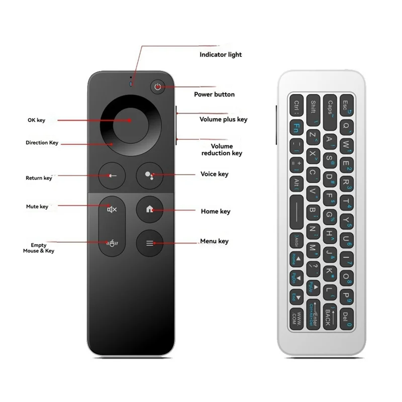 【Shop Now】T1 Remote Control 2.4G Wireless Voice Air Mouse Mini Keyboard USB Receiver Controller With USB Receiver For PC TV