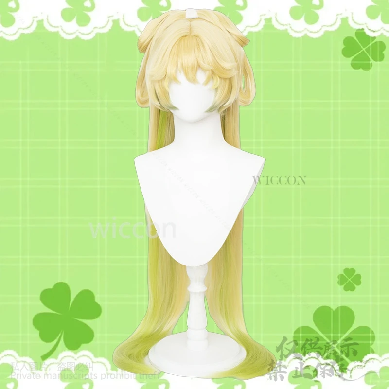 فيرينا تأثيري أنيمي لعبة Wuthering موجات زي الأخضر قزم الربيع فستان الغابات نمط الفتيات امرأة لوليتا سماعات الباروكات مخصصة