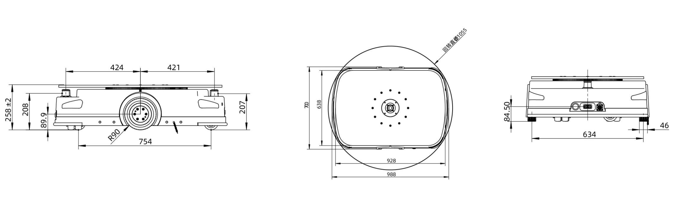 Китайский производитель AGV Робот Склад Автономные автомобили Грузоподъемность 1000 кг Piggyback Робот Agv Беспилотный робот-подгонщик