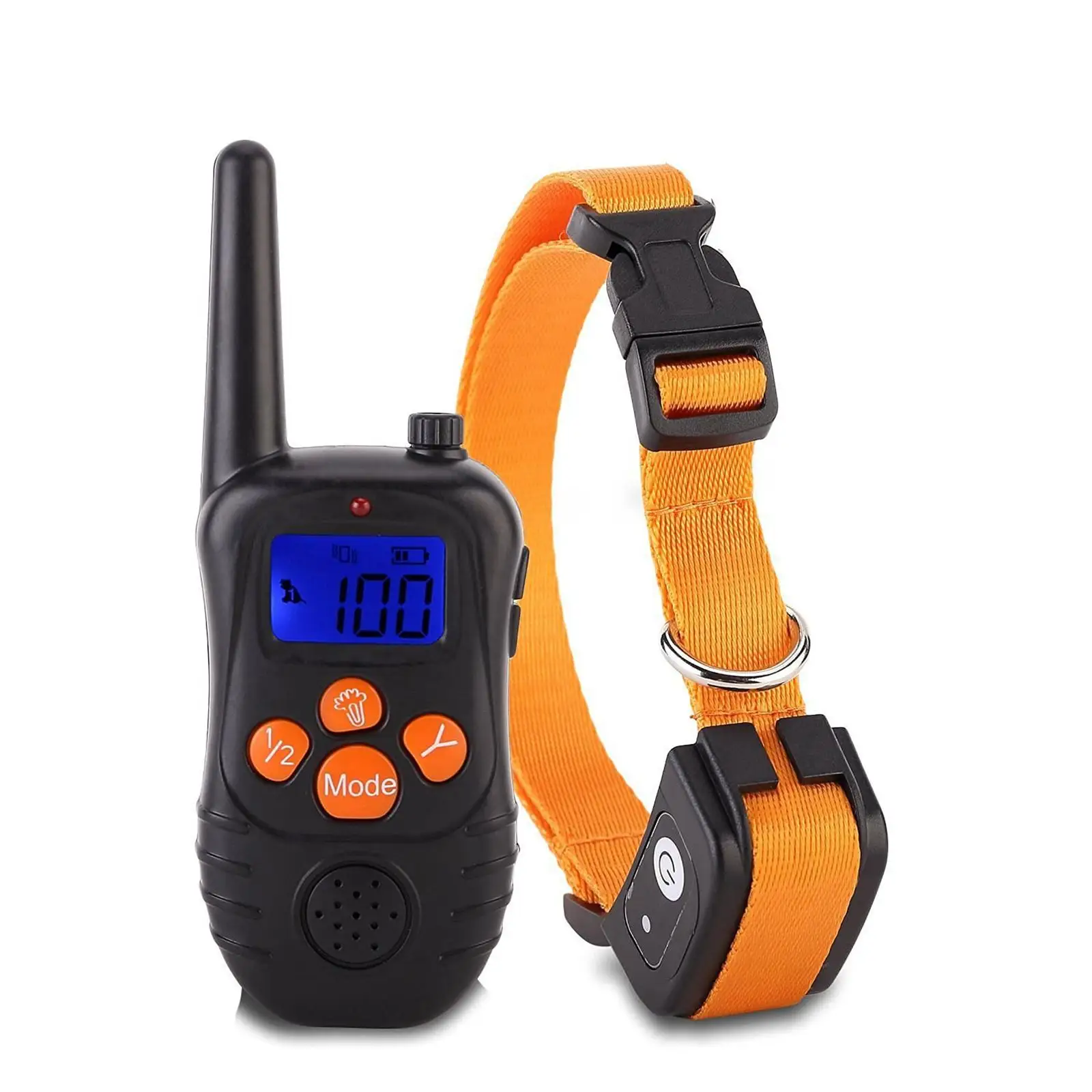Dog Training Collar Waterproof with Remote Control with Shock Vibration light dogs Collars Electric Stop Bark Collar Accessories