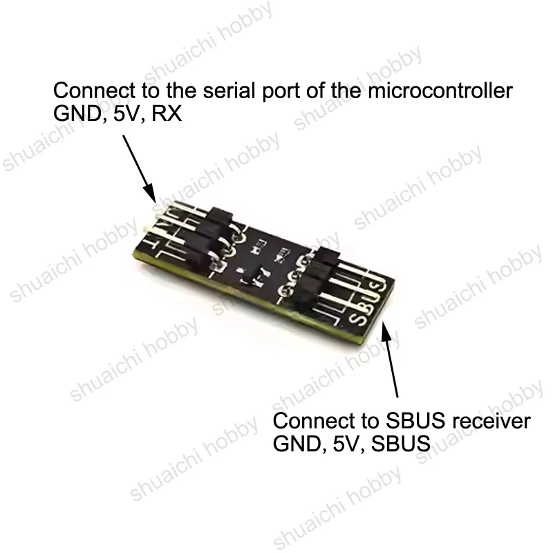 1Set Modello RC Aereo Telecomando Segnale SBUS a Porta Seriale UART Modulo di Conversione Segnale TTL Scheda Adattatore w Linee Dupont