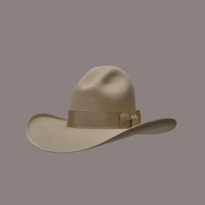 

Sheep Wool Hat with Ribbon, Fashionable and Versatile, Pure Wool Hat with European and American Bow Decoration