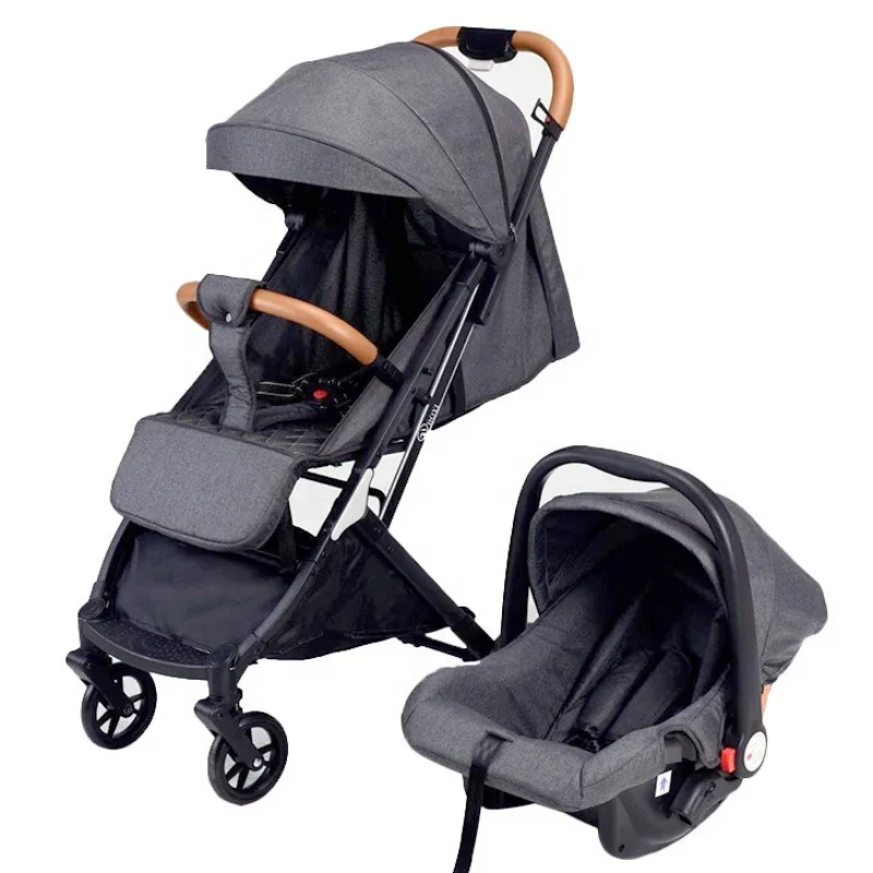 And Strollers Pushchairs Carriage Poussette  Foldable Baby Stroller 3 In 1 With  Seat