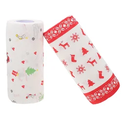 2 Rolls Of Grease-Proof Paper Fried Food Paper Christmas Themed Snacks Paper Kitchen Disposable Dish Towel Food Pad Paper