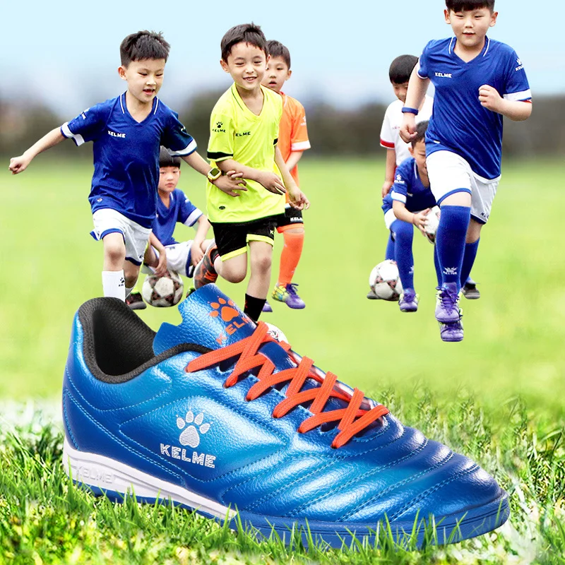 KELME Training Soccer Shoes Men TF Turf Soccer Shoes Non Slip Kid\'s Soccer Boots Futsal Football Boots Professional Futsal Shoes