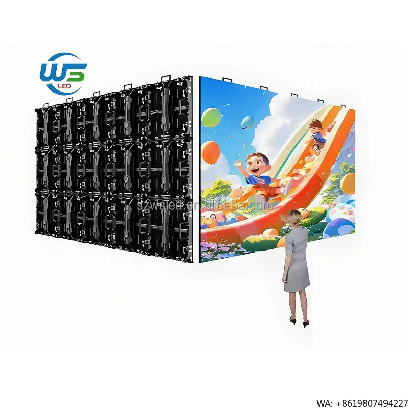 Professional Events LED Display Screen P4.81 500x1000mm Slim Panel Video Wall Stage Background Indoor/Outdoor Rentals High