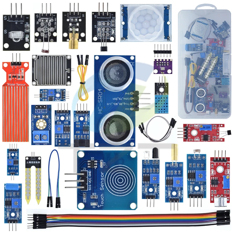 TZT 22-in-1 Sensor Module Kits for Arduino Raspberry Pi IoT Beginner Learning Starter Kit