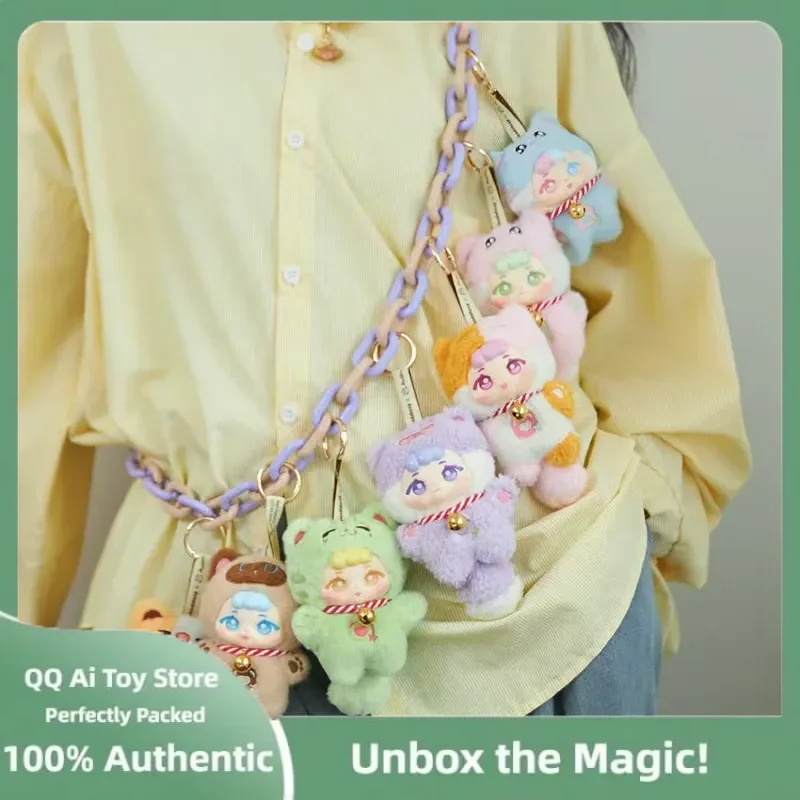 

Amow Kitten Furry Ball Party Series слепая коробка Lovely Amow Mystery Box Kawaii Cat Doll Фигурка Сумка на день рождения Подвеска Подарок