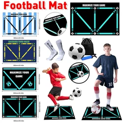 Football Training Mat Durable Non Slip Foldable Kids Adults Dribble Training Mat Football Training Indoor Ourdoor Equipment