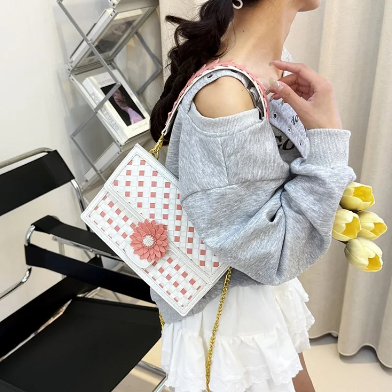 

Шикарная женская сумка через плечо, дизайнерская кожаная сумка через плечо, элегантная сумка-мессенджер для офисной работы