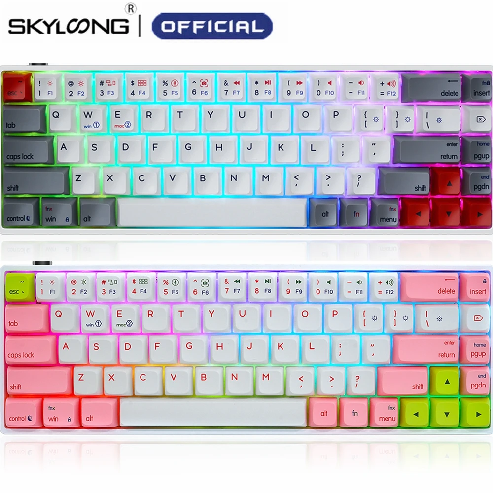 

SKYLOONG SK68 Gaming Mechanical Keyboard Wired Programmable Optical Hot Swappable RGB Backlight Gamer Keyboards For MAC WIN GK68