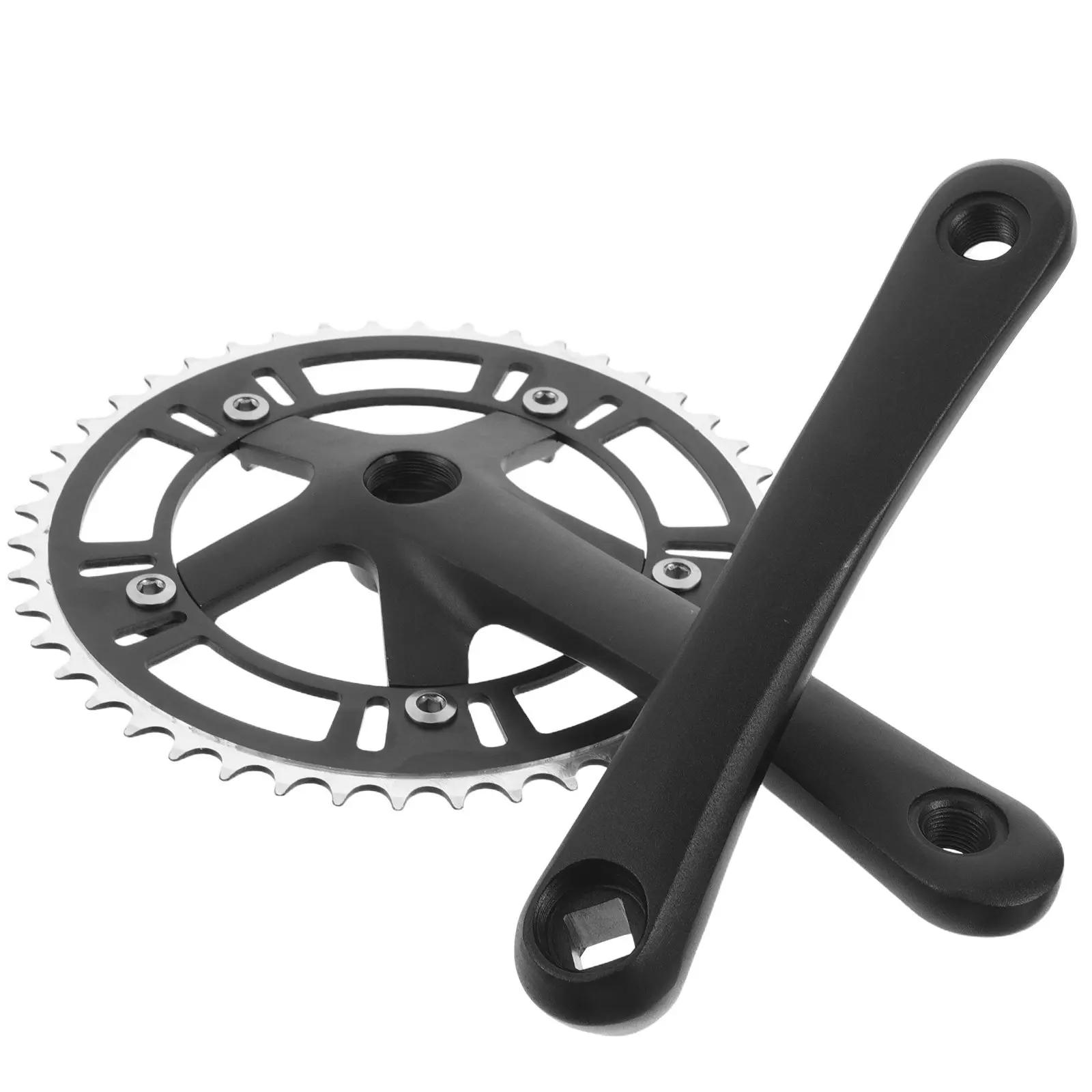 

1 Set Mountain Bike Crankset 46T 170Mm Alloy Single Arm Replacement For Road Cycling Universal Fit Bike Crankset