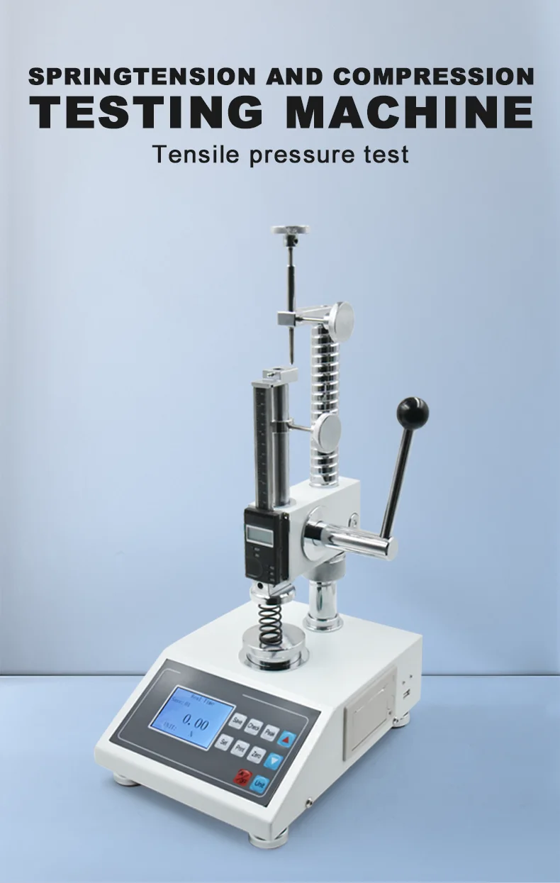 Auto Dynamometer Digital Spring Load Testing Machine with LCD Display Tension Compression 1 Year Electronic Power Warranty