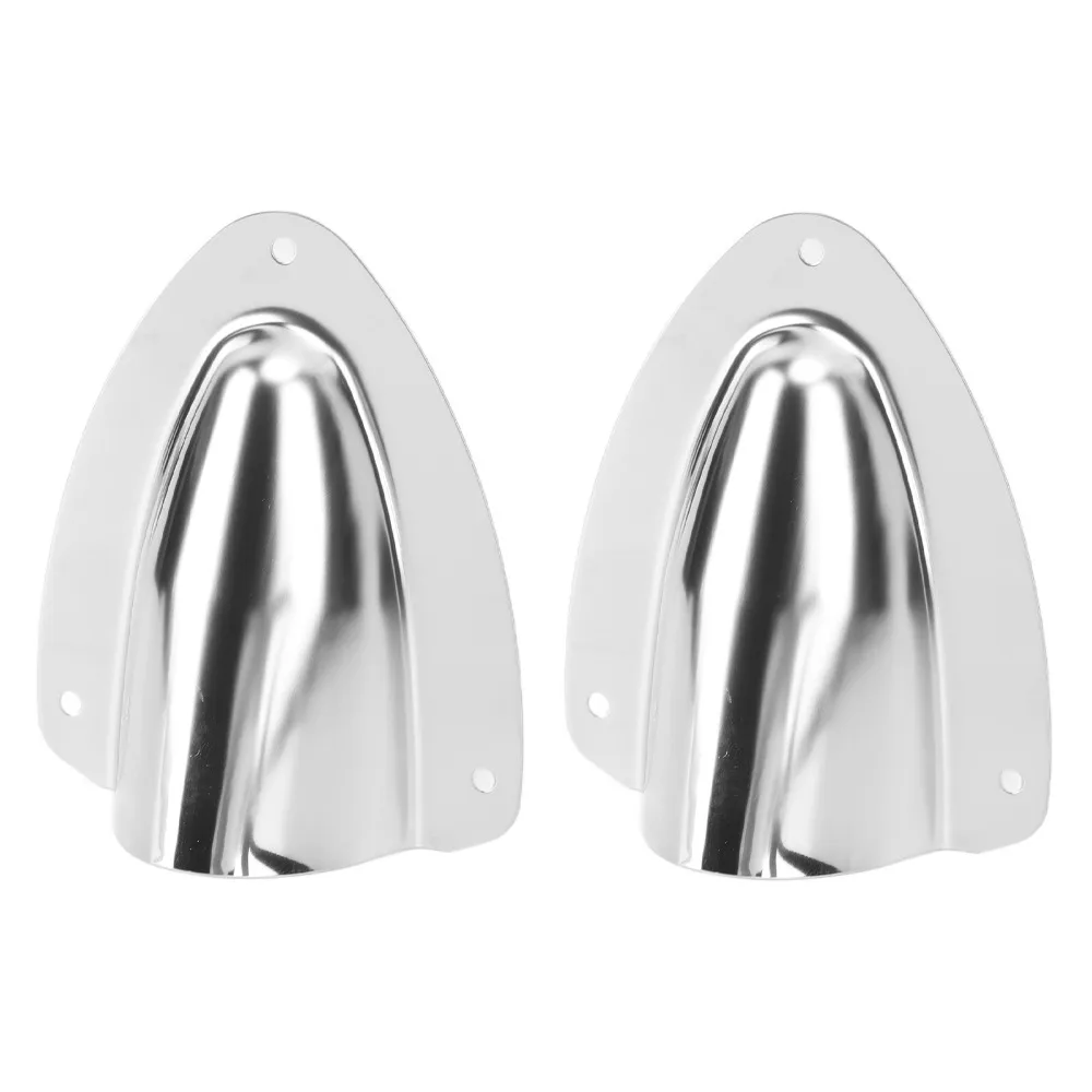 1 Pair 316 Stainless Steel Clam Shell Vent Silver Wire Cable Cover Marine Wire Cable Vent Cover Vent Cover Fishing Boats