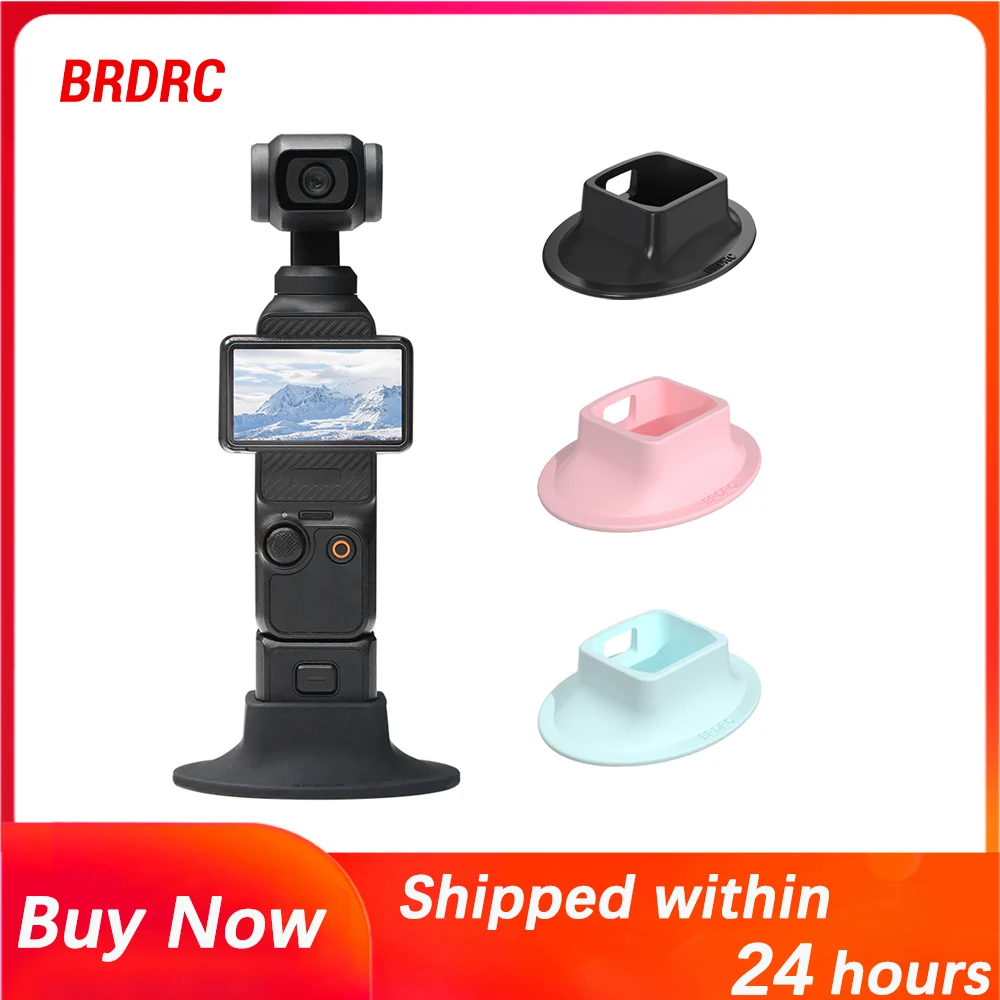 

BRDRC Anti-skid Base for DJI Osmo Pocket 3 Action Camera Desktop Fixed Silicone Dock Handheld Gimbal Holder Pocket 3 Accessory