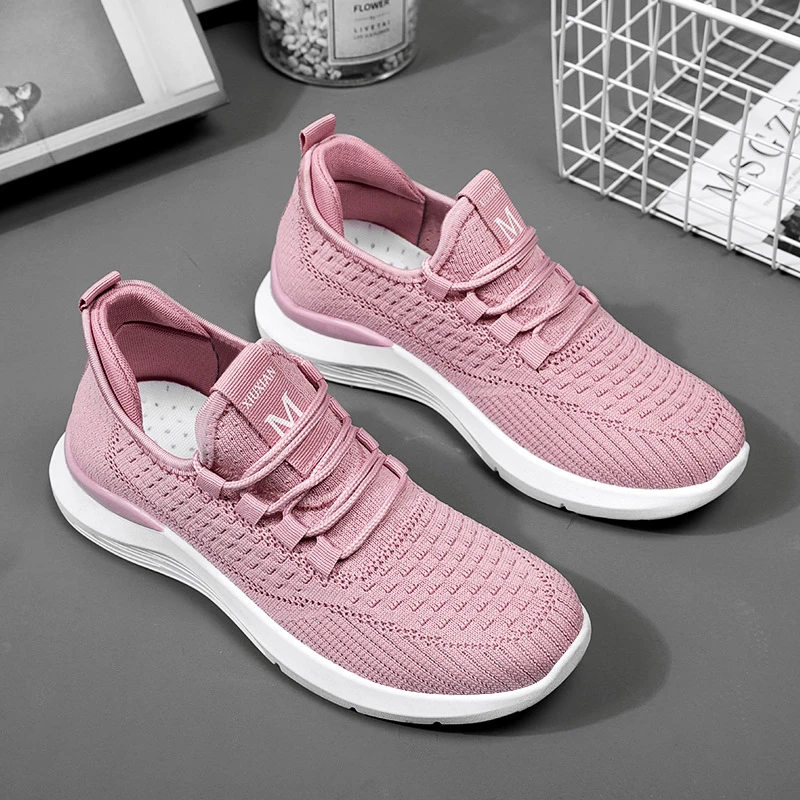 

Women's Tennis Shoes 2025 Fashion Thick Bottom Sports Walking Comfortable Women's Shoes Four Seasons Flat Running Shoes Size 41