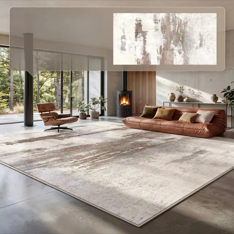 VIKAMA Modern Fade Rug Comfortable Non Slip for Meeting Room Living Room Sofa Coffee Table Home Furniture Decoration