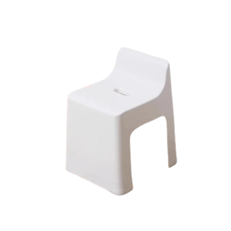 Silla de baño de plástico antideslizante para pacientes, Taburete pequeño y ergonómico nórdico, portátil, muebles para el hogar