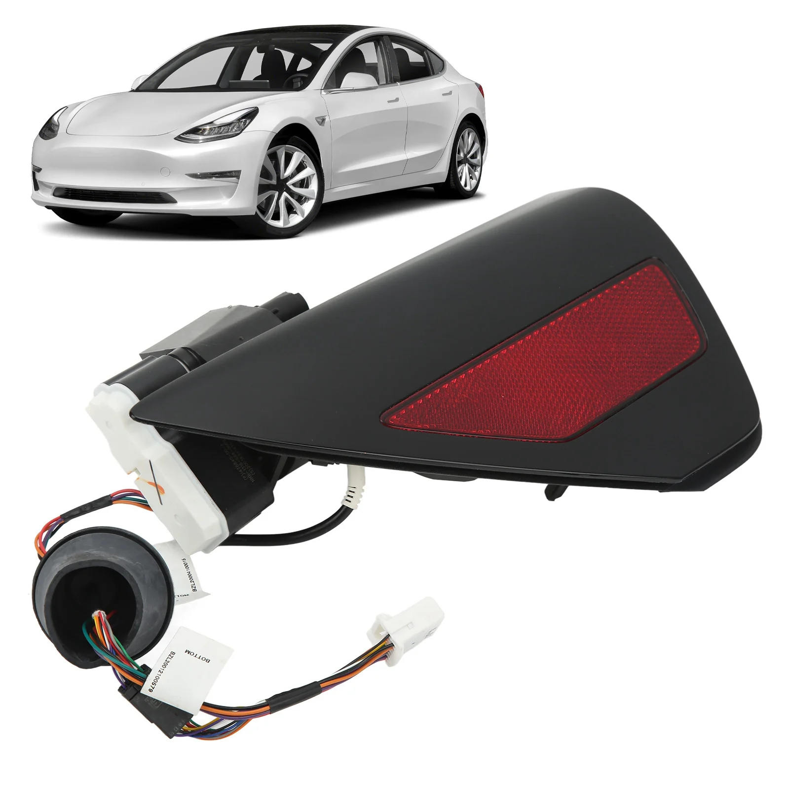 باب منفذ شحن جانبي للسائق 1525134 00 استبدال عاكس منفذ شحن الضوء الخلفي الأيسر لطراز TESLA 3 Y 2017 ‐ 2022