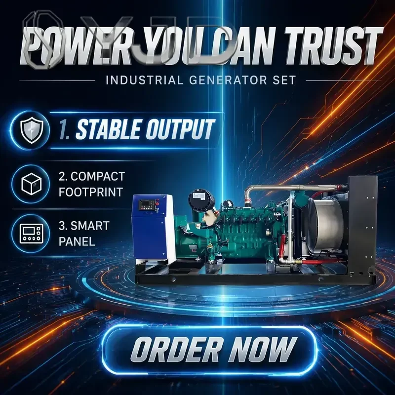 EPA Single Phase Biogas LPG Natural Electricity Generation Generator 230V Rated Voltage Brushless Excitation Water Cooled