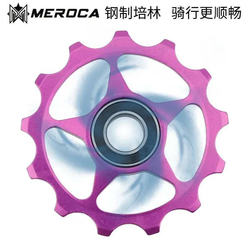 MEROCA MTB Bike 11T 13T lega Jockey Wheel bicicletta deragliatore posteriore puleggia di guida cuscinetto in acciaio