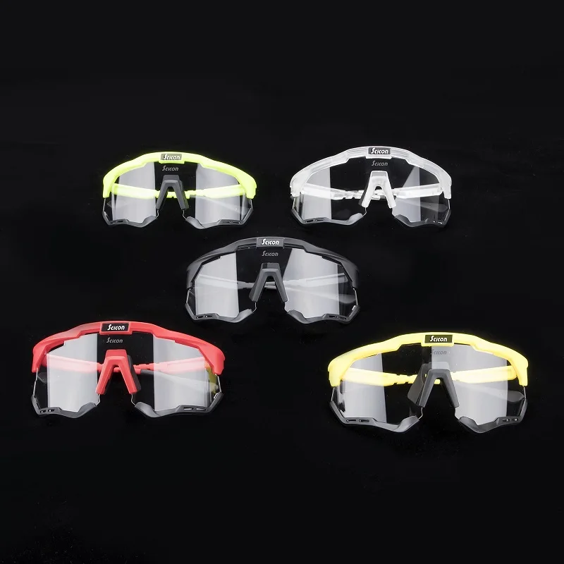 SCICON Photochromic Cycling Glasses Men Women Outdoor Sports Cycling Sunglasses Mountain Bike Road Bicycle Cycling Eyewear