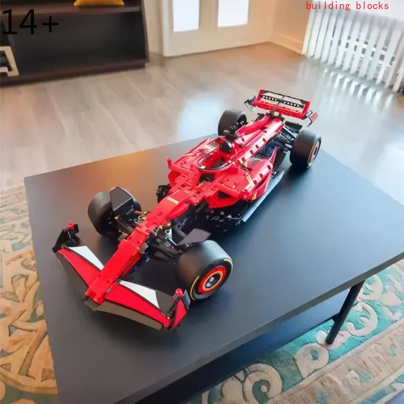 

Набор для сборки гоночного автомобиля F1 из 1361 детали, красный спортивный автомобиль, коллекционная игрушка, праздничный подарок для мальчиков, сувениры для детских вечеринок