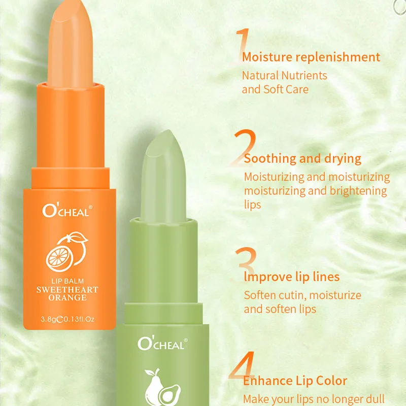 ピンクのリップクリームとリップグロスのセット,ハニーアボカド,保湿剤,長持ち,ライトピンク,女性用メイク