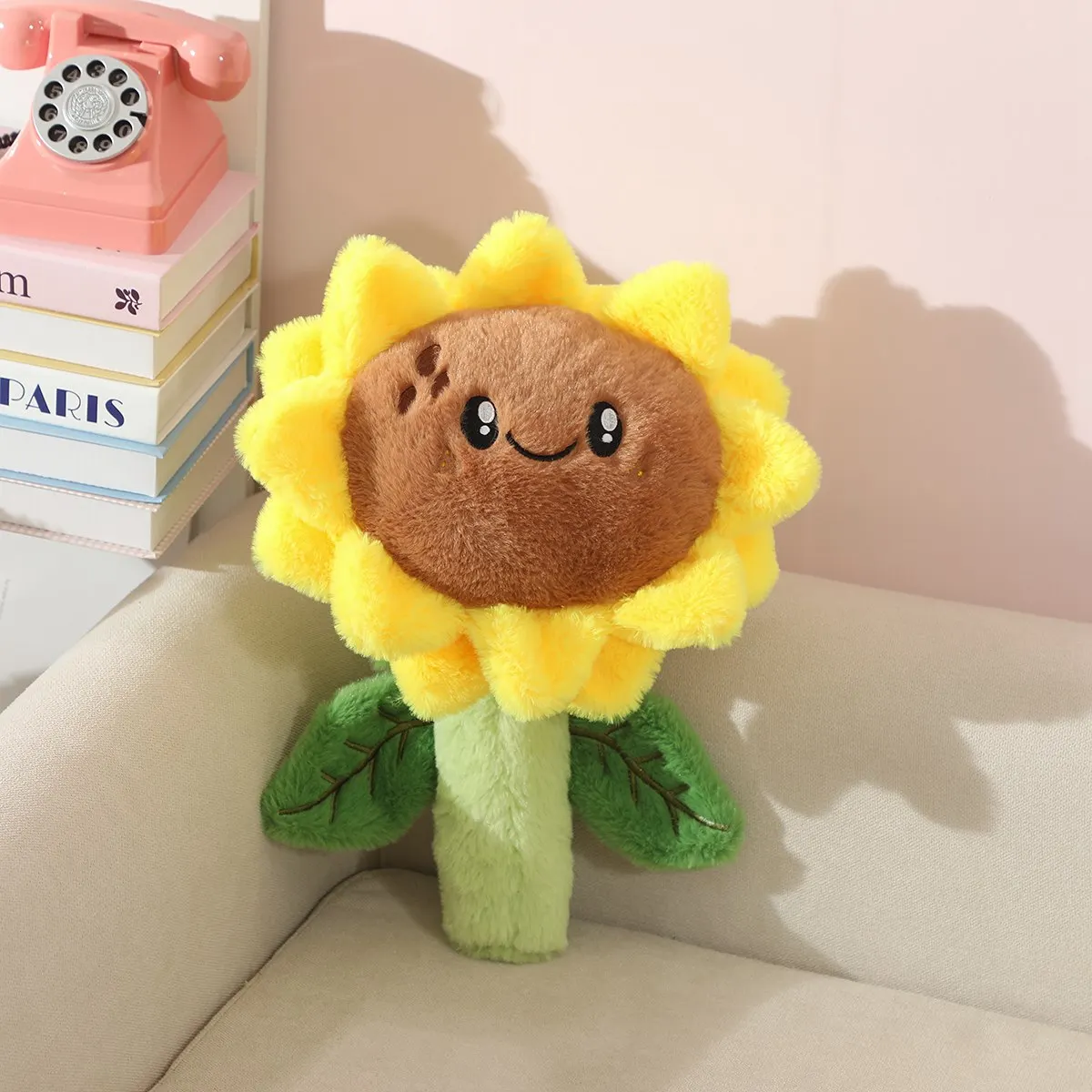 Plantas de pelúcia brinquedos de pelúcia flor figura boneca girassol pelúcia novo para crianças grandes presentes para meninas e fãs