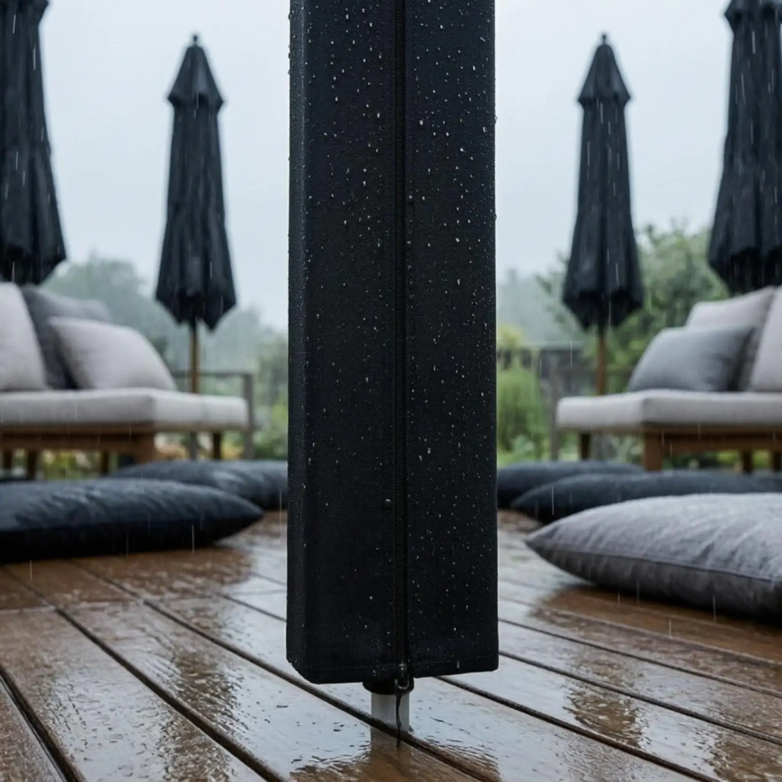 Durable 210D Oxford Outdoor Protective Cover Drawstring Bottom Laundry Rack Cover Weatherproof for Yard