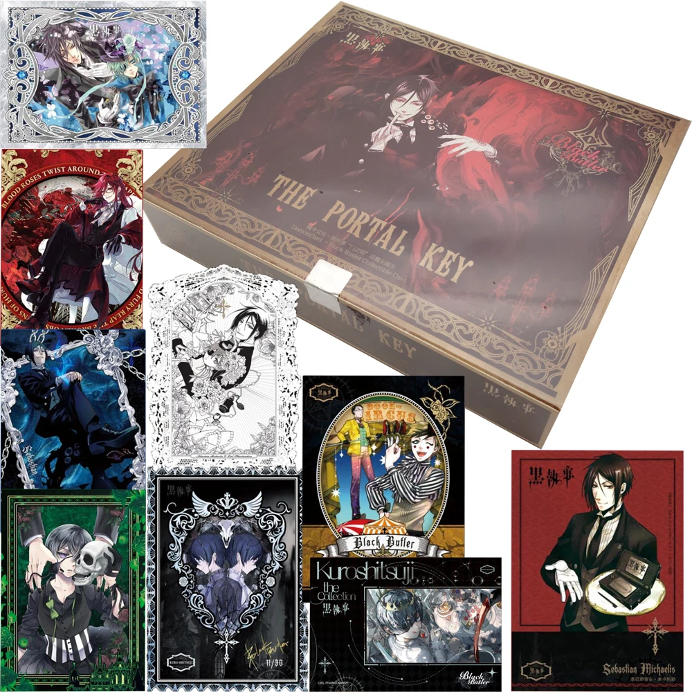 Classic Popular Anime Black Butler Collection Cards for Adult‌ Featured Creative Characters Fashion Trend Cards Delightful Gifts