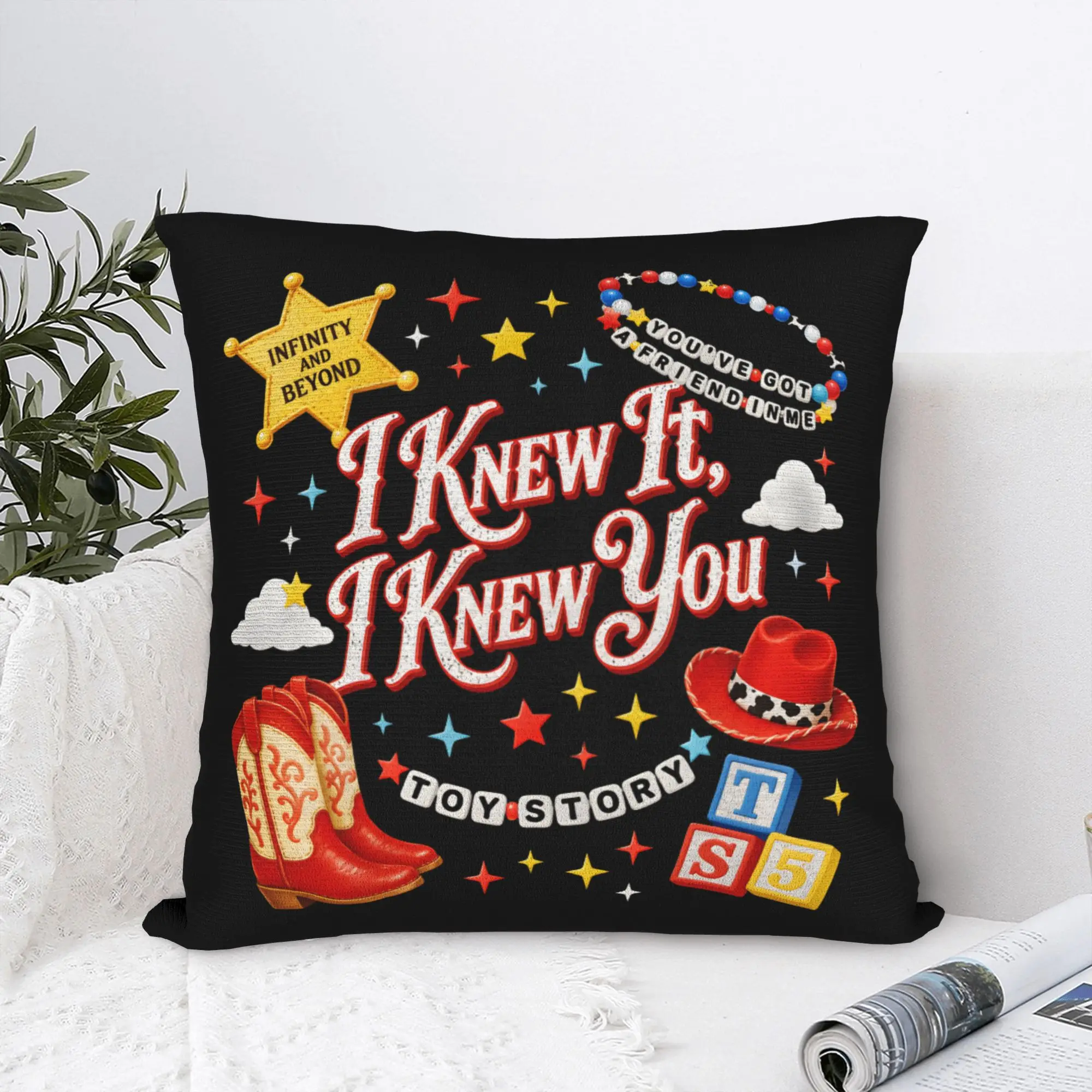CartoonI Knew It I Knew You Square Pillow Case TS5 Cushion Covers Creative Zipper Decor Pillowcase for Living Room 18