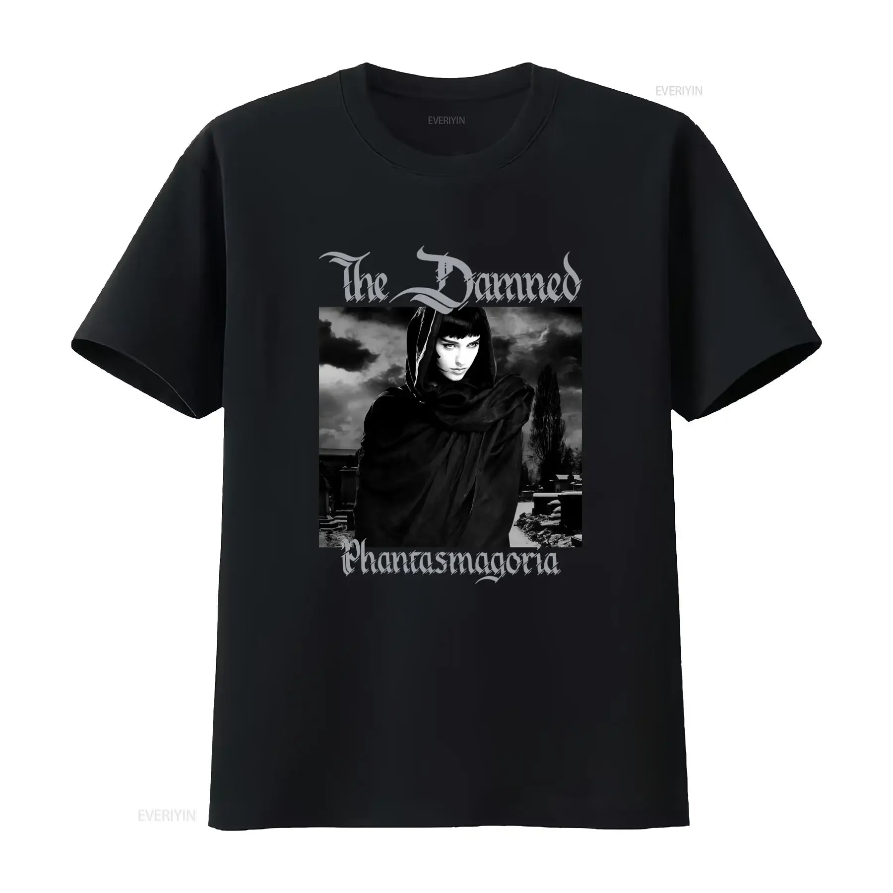 Černé tričko The Damned Phantasmagoria Krátký rukáv kulatý výstřih ležérní styl mírně elastická látka regular fit vintage Soft